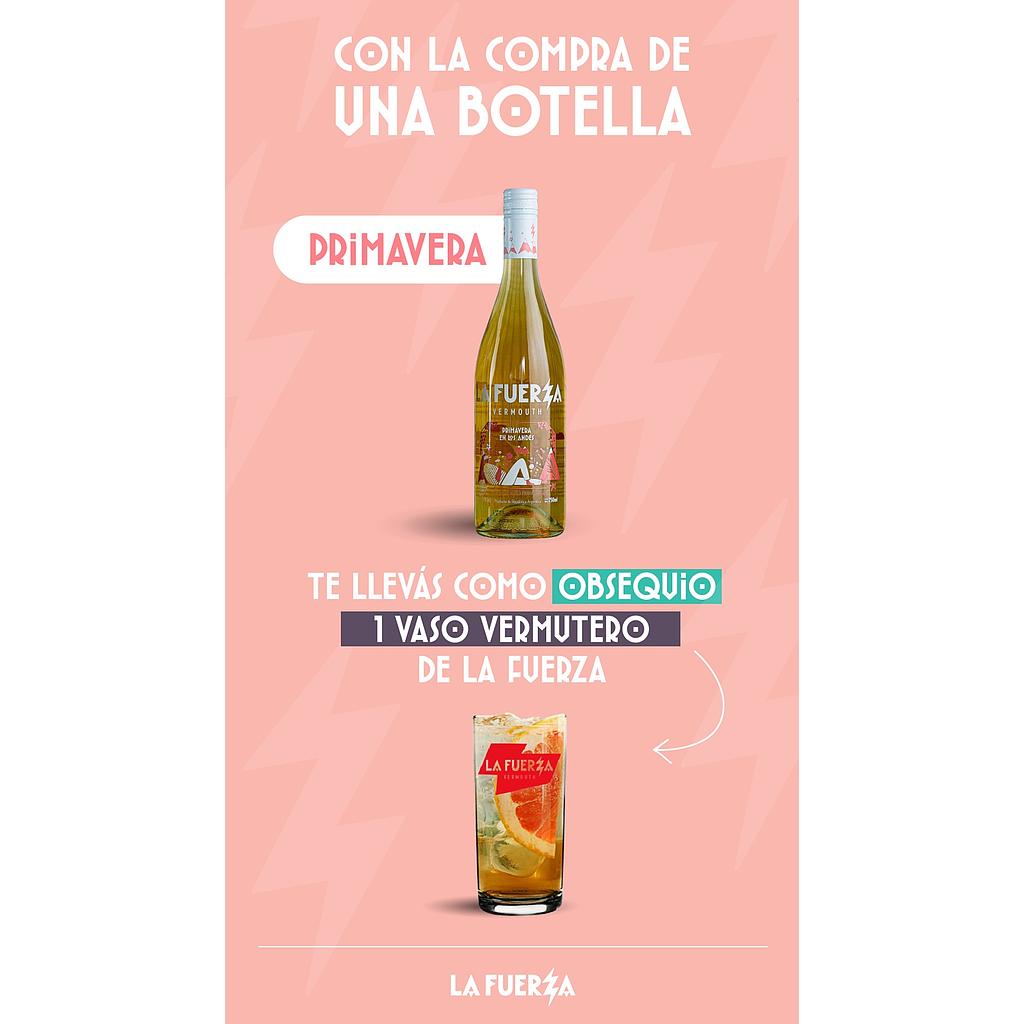 [5478] Promo x1 La Fuerza Primavera de Los Andes 750cc + 1 Vaso