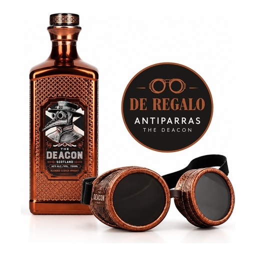 [5545] Promo x1 Whisky The Deacon 40° 700cc + Antiparras