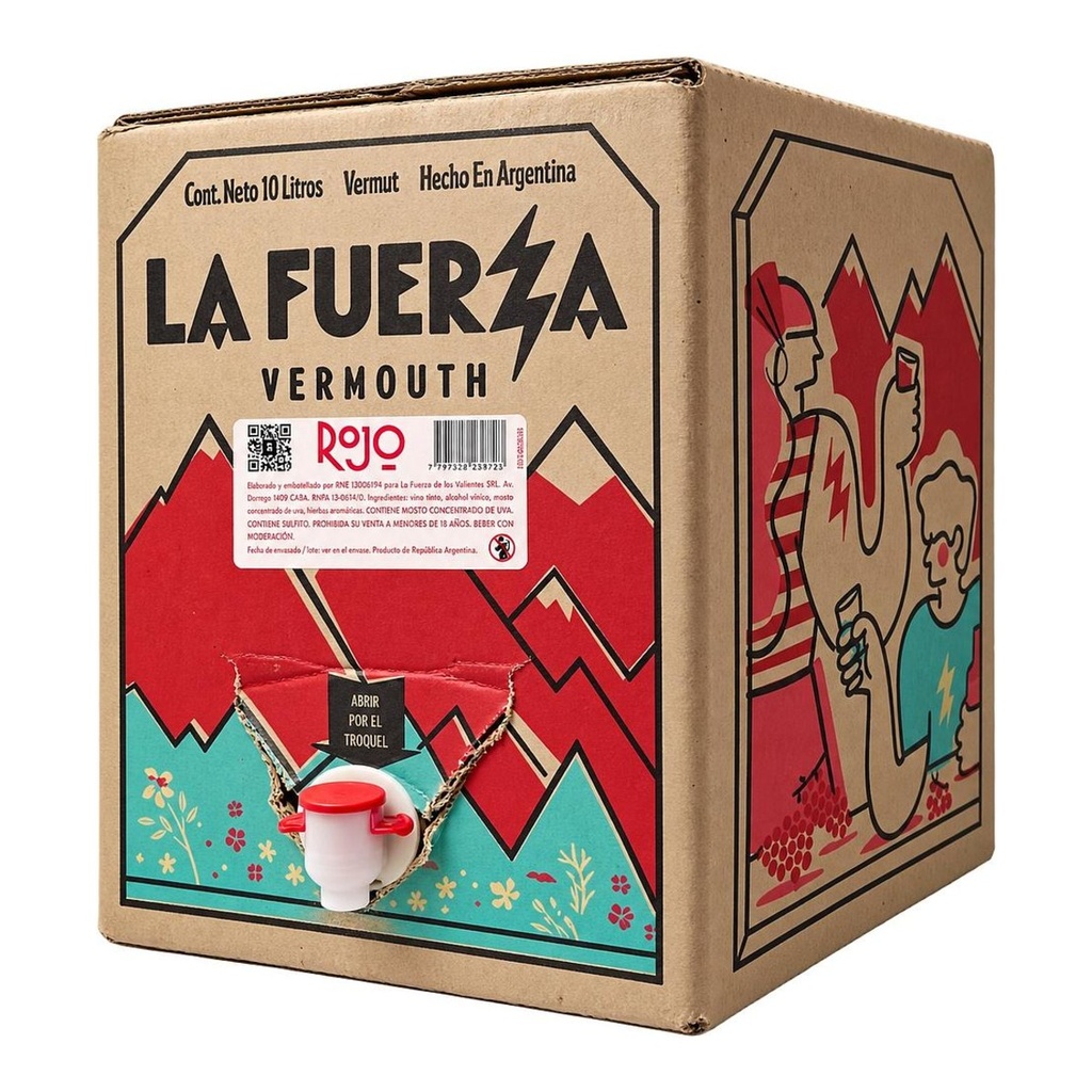 Bag In Box La Fuerza Vermouth Rojo 10 lts