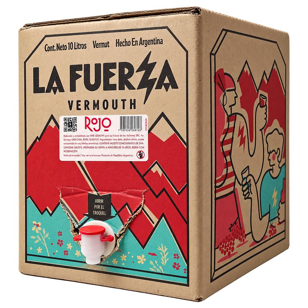 [5590] Bag In Box La Fuerza Vermouth Rojo 10 lts
