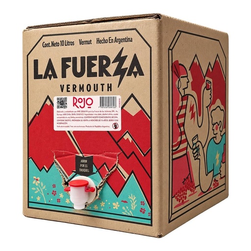 [5590] Bag In Box La Fuerza Vermouth Rojo 10 lts