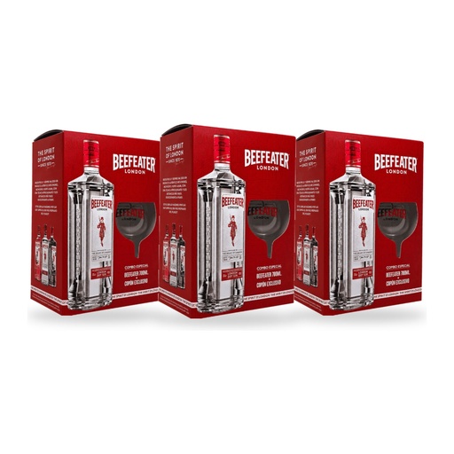 [5602] Promo x3 VAP Estuche 1 Gin Beefeater 700cc + 1 Copon