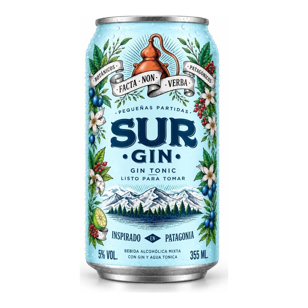Sur Gin Tonic 5º LATA 354cc