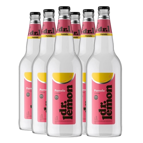 Promo x6 Dr Lemon Vodka POMELO 1000cc