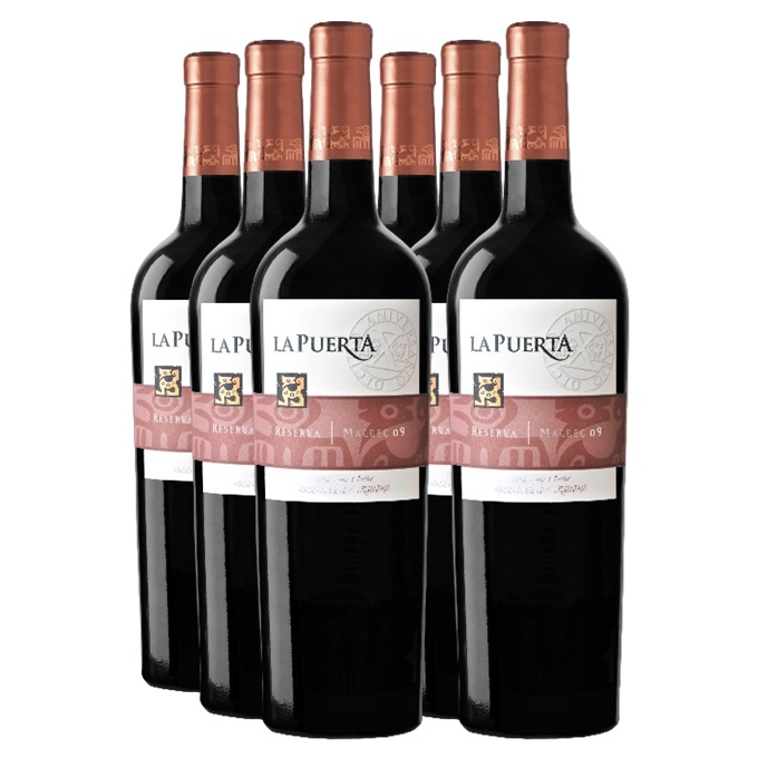 Promo 5+1 La Puerta Reserva Malbec 750cc