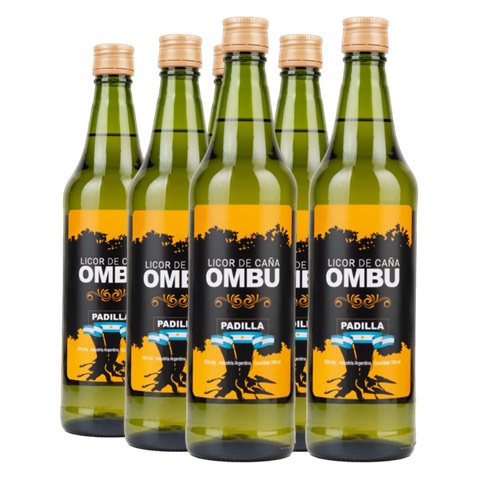 Promo x6 Licor de Caña Ombu 700cc