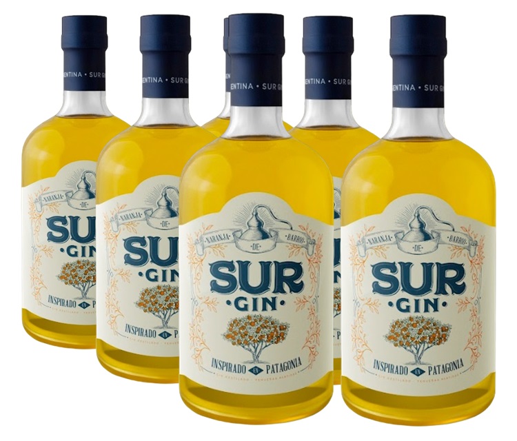 Promo 5+1 Gin Sur Naranja de Barrio 43º 700cc