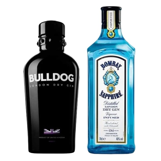 Promo 1 Gin Bombay 750cc + 1 Gin Bulldog 700cc