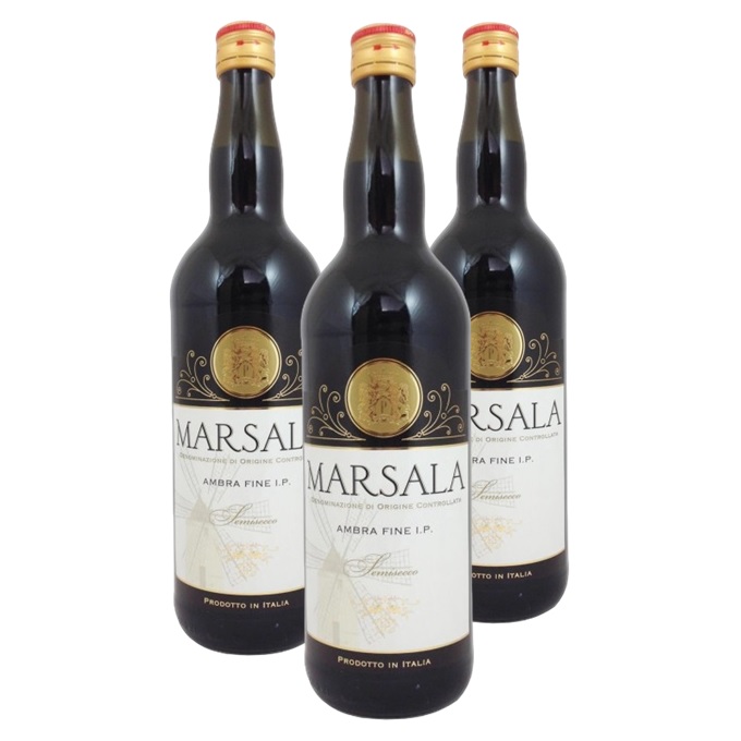 Promo x3 Marsala Ambra Fine I.P. Semisecco DOC 1000cc