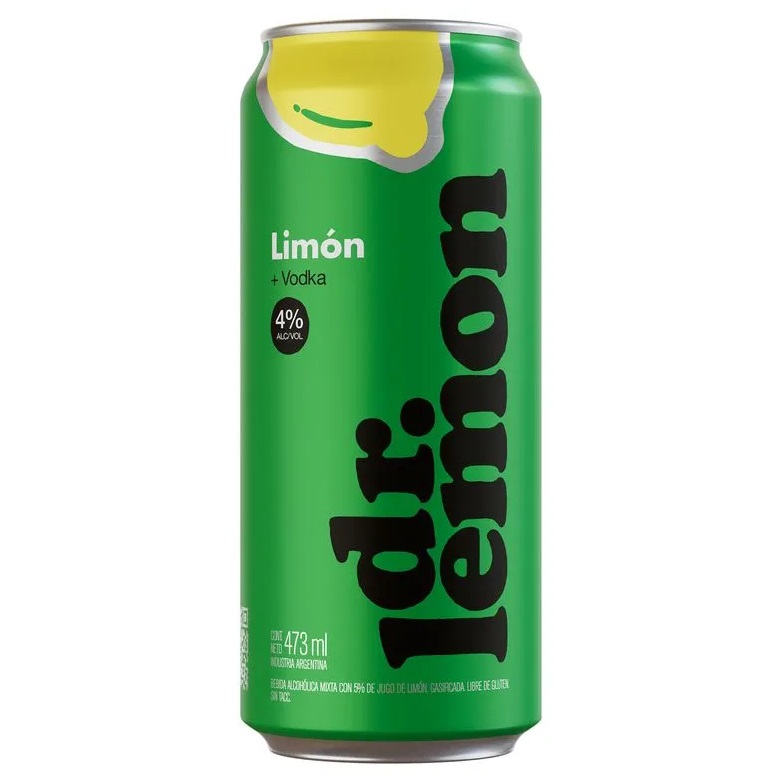 Dr Lemon Limón + Vodka LATA 4º 473cc