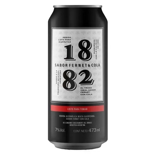 Fernet Cola 1882 7° LATA 473cc