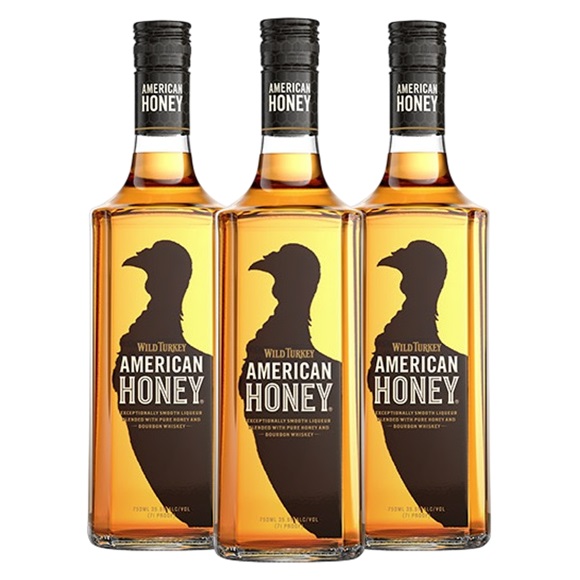 Promo x3 Whiskey Wild Turkey Honey 750cc 16.66% Off