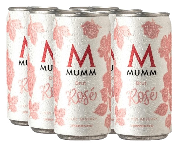 Promo x6 Mumm Brut Rose LATA 269cc