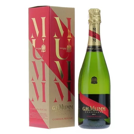 Champagne GH Mumm Cordon Rouge Brut Estuche 1x750cc🙂