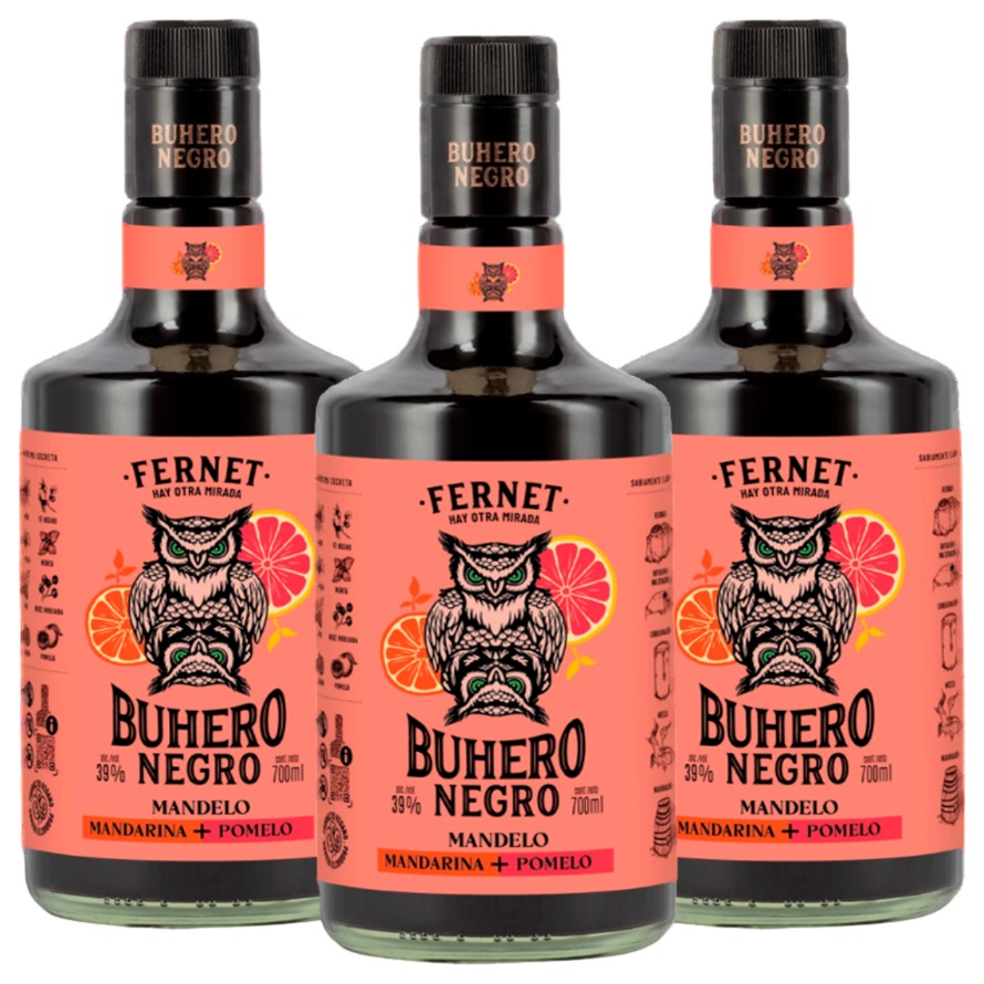 Promo x3 Fernet Buhero Mandelo 39° 700cc