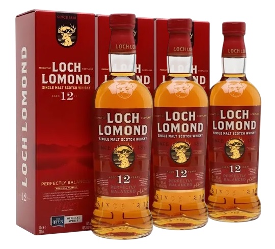 Promo x3 Whisky Loch Lomond 12 Años Estuche 1x700cc