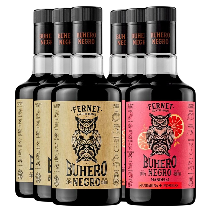 Promo 3 Buhero Negro 450cc + 3 Buhero Mandelo 450cc