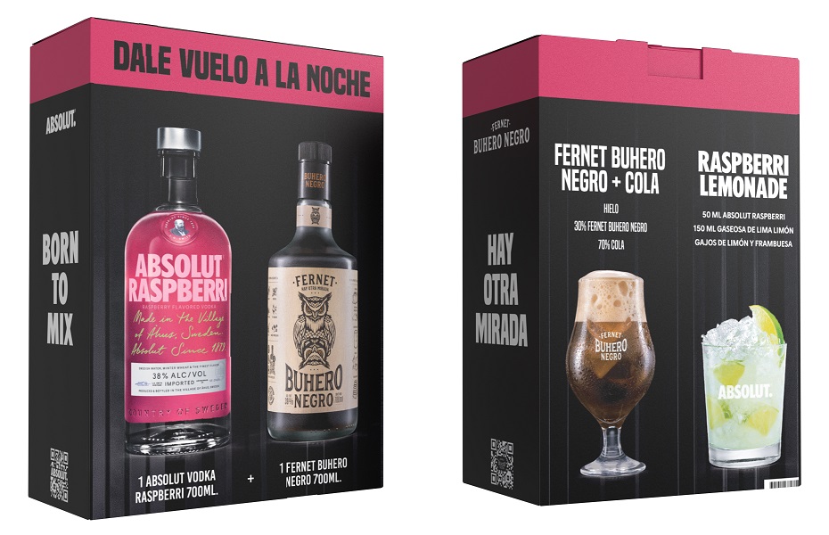 Vap 1 Buhero Negro 700cc + 1 Absolut Raspberry 700cc